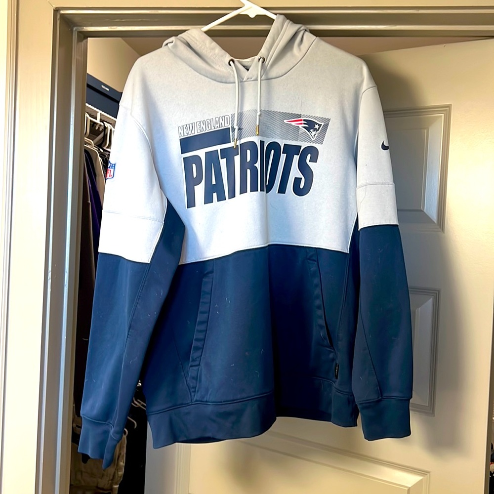 Large Barely Work New England Patriot Hoodie